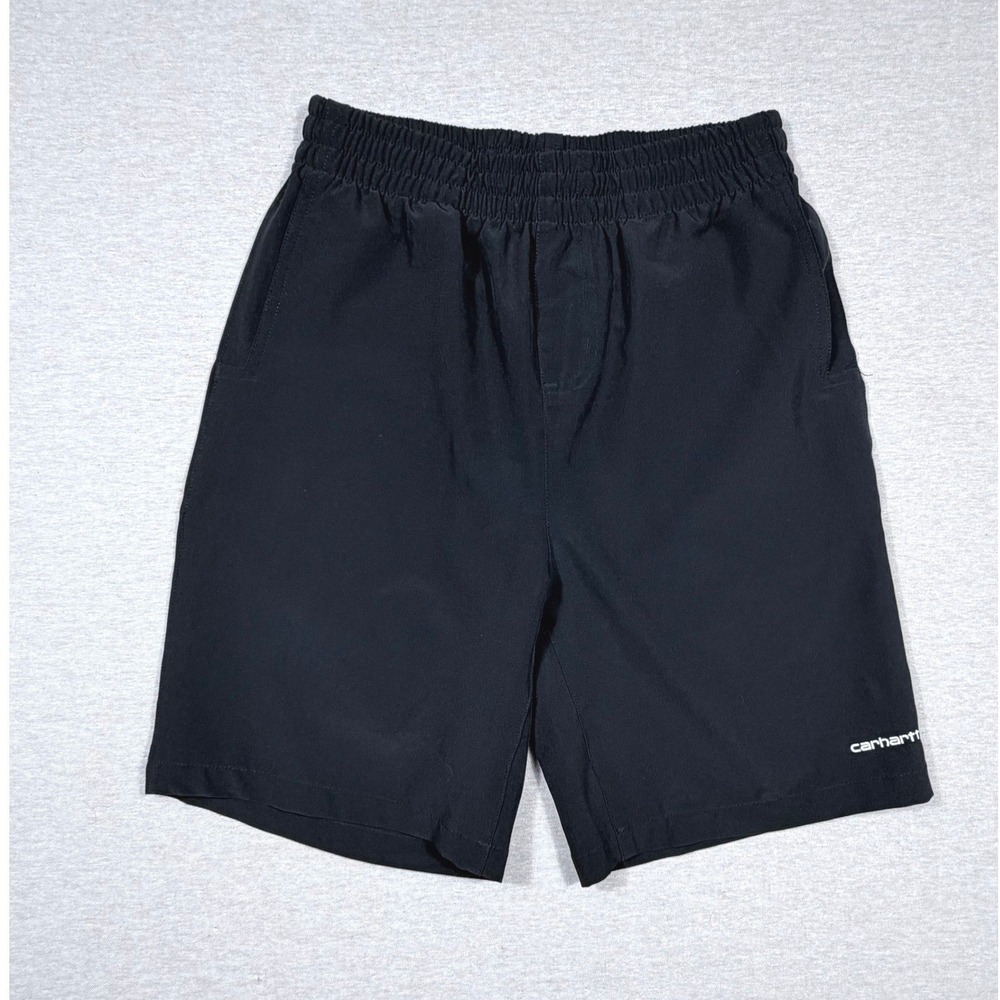 Carhartt Boys Black Elastic Waist Active Shorts  Size L 14-16 Play Outdoor